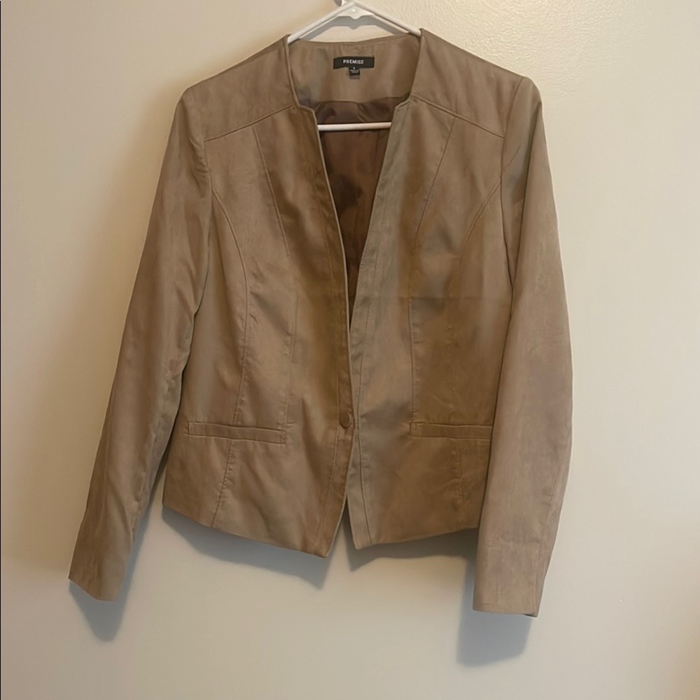 Premise Tan Blazer Tailored Fit